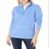 Amazon Essentials Women's Long-Sleeve Fleece Quarter-Zip Top (Available in Plus Size), Blue Heather, Medium view 1