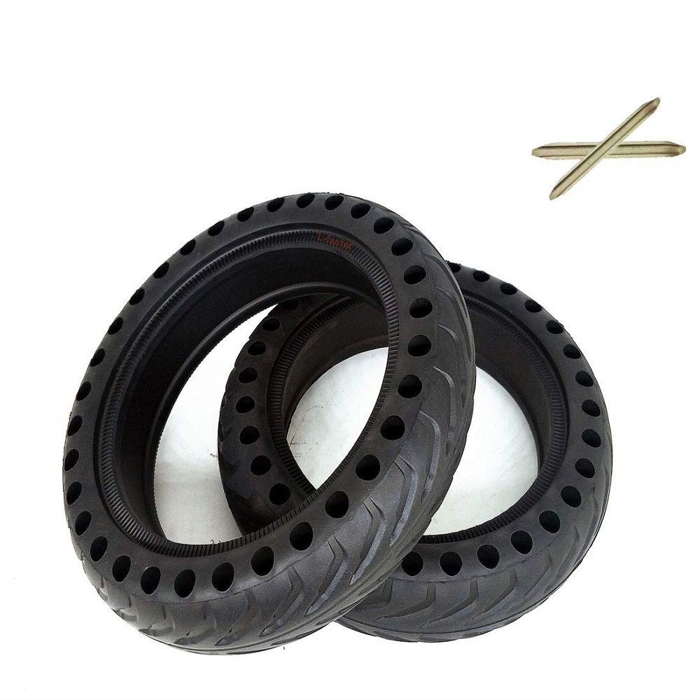 8 1/2x 2 Honeycomb Tire For Mijia Scooter Xiaomi Electric Scooter Replacement Non-pneumatic Wheel M365 Scooter Rubber Tyre (2tyre 2bars)