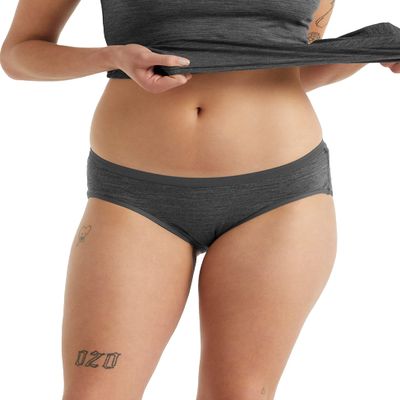 Icebreaker Merino Women's Siren Hipkini - GRITSTONE HTHR - Small