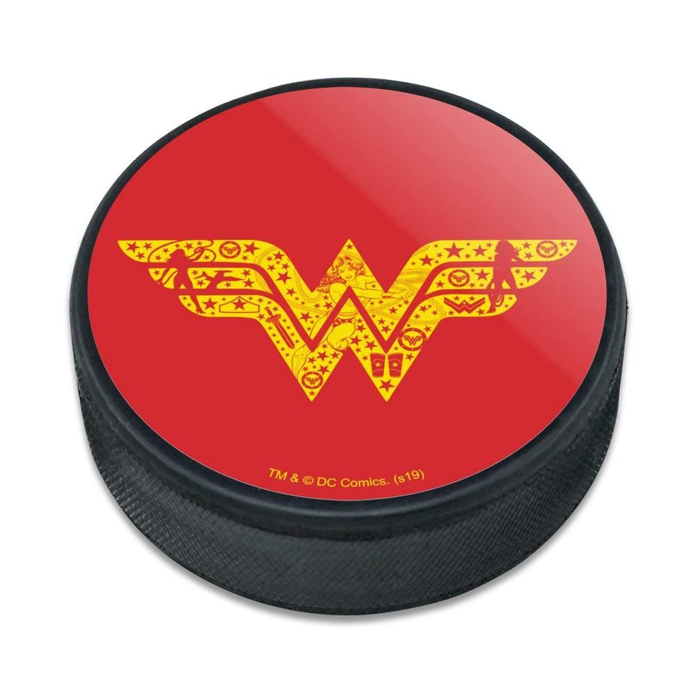 GRAPHICS & MORE Wonder Woman Wonder Woman Icons Logo Ice Hockey Puck