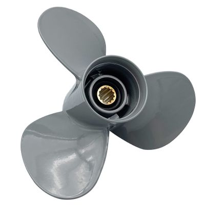 Aluminum 3 Blade Outboard Propeller Replacement for Honda 35-60HP 13 Spline Tooth (11 3/8(Dia) x12(Pitch))