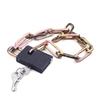 MroMax Yellow Chain Lock, 550mm/21.65" Long, 4.5mm/0.18" Diameter Buckle 1pcs view 1