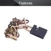 MroMax Yellow Chain Lock, 550mm/21.65" Long, 4.5mm/0.18" Diameter Buckle 1pcs view 3