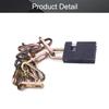 MroMax Yellow Chain Lock, 550mm/21.65" Long, 4.5mm/0.18" Diameter Buckle 1pcs view 4