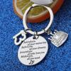 BEKECH Birthday Keychain Gifts for Him/Her,10th 12th 13th 14th 15th 16th 18th 30th 40th 50th Birthday Cake Birthday Key Ring Gift, Behind You All Memories Before You All Your Dream (13th) view 2