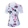Bike Jersey Women's Cycling Jersey Zipper MTB Tops Apparel Mountain Road Bicycle Clothes Breathable Pro Team Biker Racing Shirts for Ladies Female Cycle Clothing Summer Dog White Black XXL view 2