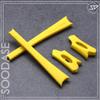 SOODASE Red/Yellow/Dark Blue Replacement Silicone Earsocks Rubber Kit For Oakley Flak Jacket/Flak Jacket XLJ Sunglasses view 3