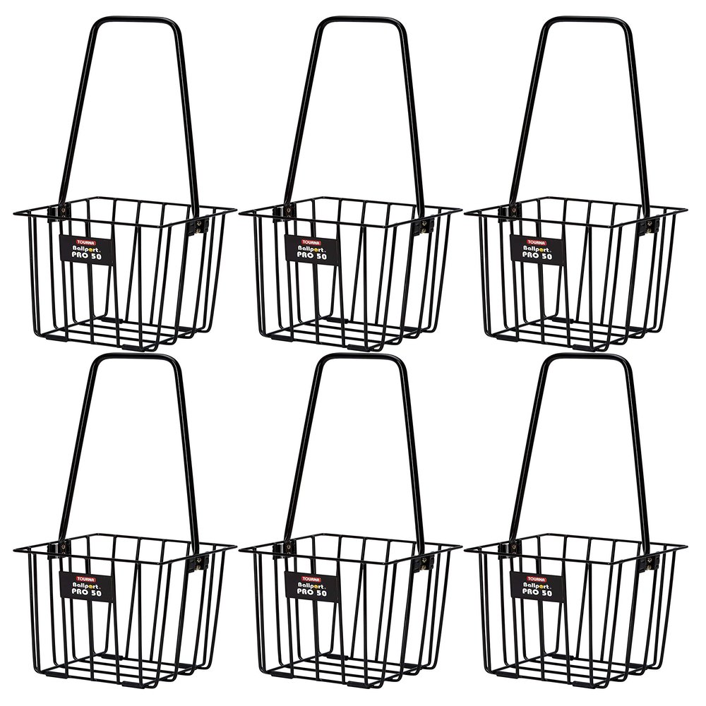 Tourna Ballport Pro 50 Ball Tennis Hopper - 6 Pack