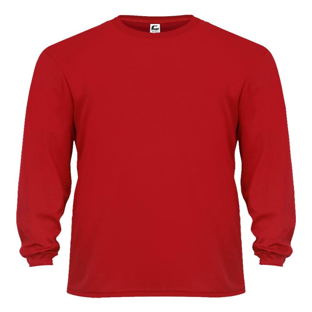 C2 L/S Tee Red X-Large