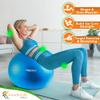 SmarterLife PRO MAX Exercise Ball for Stability Workout, Fitness, Pregnancy, Yoga, Pilates, Home Gym, Physical Therapy, Birthing, Balance Ball Chair (65 cm, Silver) view 4