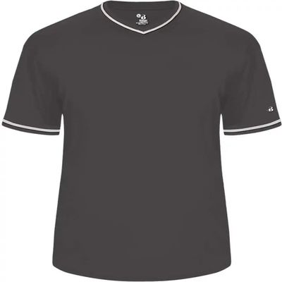 Badger Sports Vintage Baseball Jersey Graphite/Graphite/White med