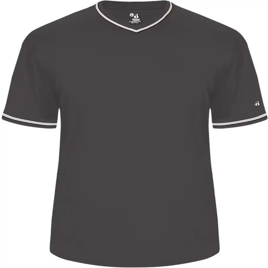 Badger Sports Vintage Baseball Jersey Graphite/Graphite/White med