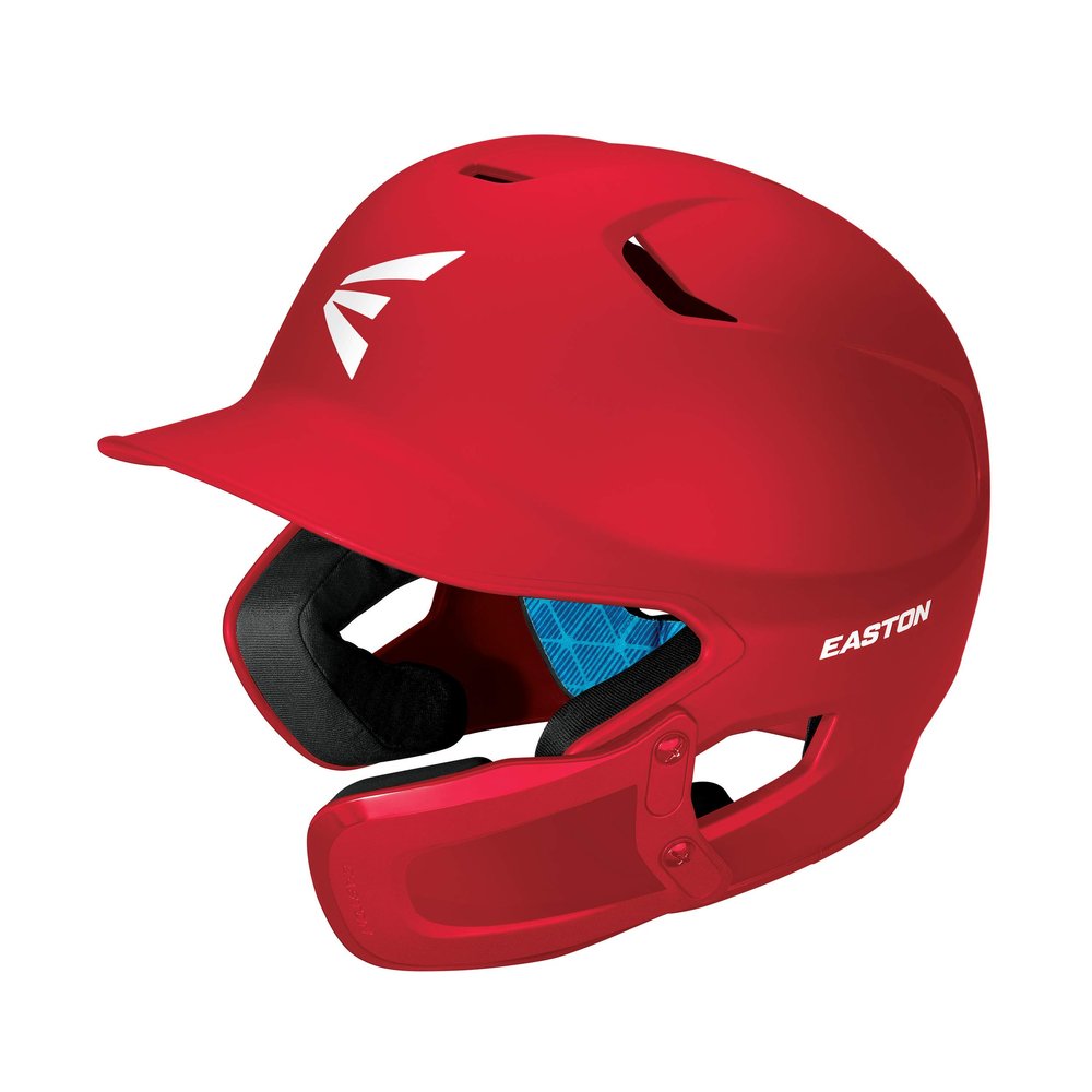 Easton | Z5 2.0 Batting Helmet with Jaw Guard | Baseball | Senior (7 1/8" - 7 1/2") | Matte Red