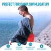 4Monster 4 Pack Microfiber Camping Towel Quick Dry, Super Absorbent Travel Towel with Waterproof Bag, Lightweight Boat Towel for RV, Sport, Gym, Beach, Pool, Swim,Family Trip view 2