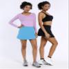 BUBBLELIME 5"/19"/26" XXS-XL Women's UPF 50+ Adjustable Running Skort - A-Line Skirt_Blue Small-5" Inseam view 4