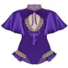 dPois Womens Adult Holloween Trapeze Costume 2 Pieces Cosplay Leotard Party Fancy Dress Up Purple Medium view 1