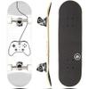 Magneto Complete Maple Wood Skateboard - 27.5 in x 7.75 in, Video Game - Cruiser & Longboard Skateboard for Kids & Teens with Double Kick Concave Deck & ABEC 5 Bearings view 1