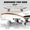 Magneto Complete Maple Wood Skateboard - 27.5 in x 7.75 in, Video Game - Cruiser & Longboard Skateboard for Kids & Teens with Double Kick Concave Deck & ABEC 5 Bearings view 3