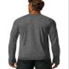 Zengjo Long Sleeve Moisture Wicking Shirts Men with Thumb Hole(Marled Charcoal,XXL) view 2
