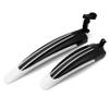 Silfrae Adjustable Standard 26 inch Mountain Bike Splash Guard Bike Fenders Set Front and Rear (White-1) view 2