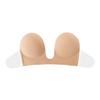 Adhesive Bra,Self-Adhesive Women Invisible Nippleless Covers, Push up Reusable Breathable Sticky Bras (B, Beige) view 1