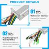 Fafeims Electric Scooter Motor Controller,High Performance High Torque,Brushless Speed Controller,36V 48V 350W Aluminum Alloy Shell for Urban Commuters,Recreational Riders,Performance Enthusiasts view 2
