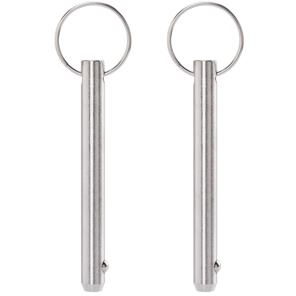 2 Pack Quick Release Pins, Fastener Diameter 5/16 inch(8mm) Usable Length: 2.42inch(61.5mm), Bimini Top Pin, Full 316 Stainless Steel Marine Hardware for Ship Outfitting/Shipbuilding