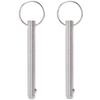 2 Pack Quick Release Pins, Fastener Diameter 5/16 inch(8mm) Usable Length: 2.42inch(61.5mm), Bimini Top Pin, Full 316 Stainless Steel Marine Hardware for Ship Outfitting/Shipbuilding view 1
