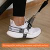 Glute Workout Kickback Strap  Booty Building and Workout Trainer  Home and Gym Leg Resistance Booty Bands for Cable Machines (Gray, Pair Pack) view 3