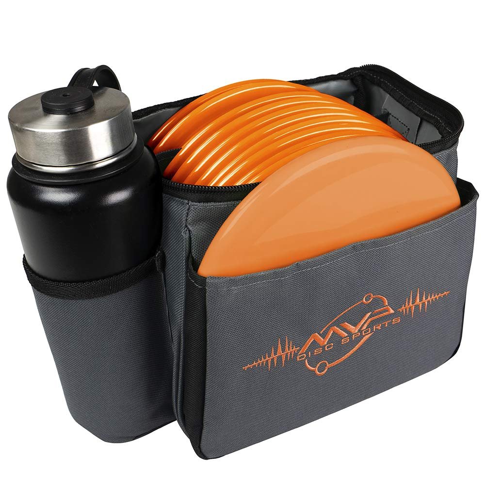 MVP Disc Sports Cell Disc Golf Starter Bag (Gray/Orange)