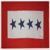 American Wholesale Superstore 3x5 Four Blue Star Service Star Banner Military 3'x5' Premium Quality Heavy Duty Printed Polyester Flag view 1