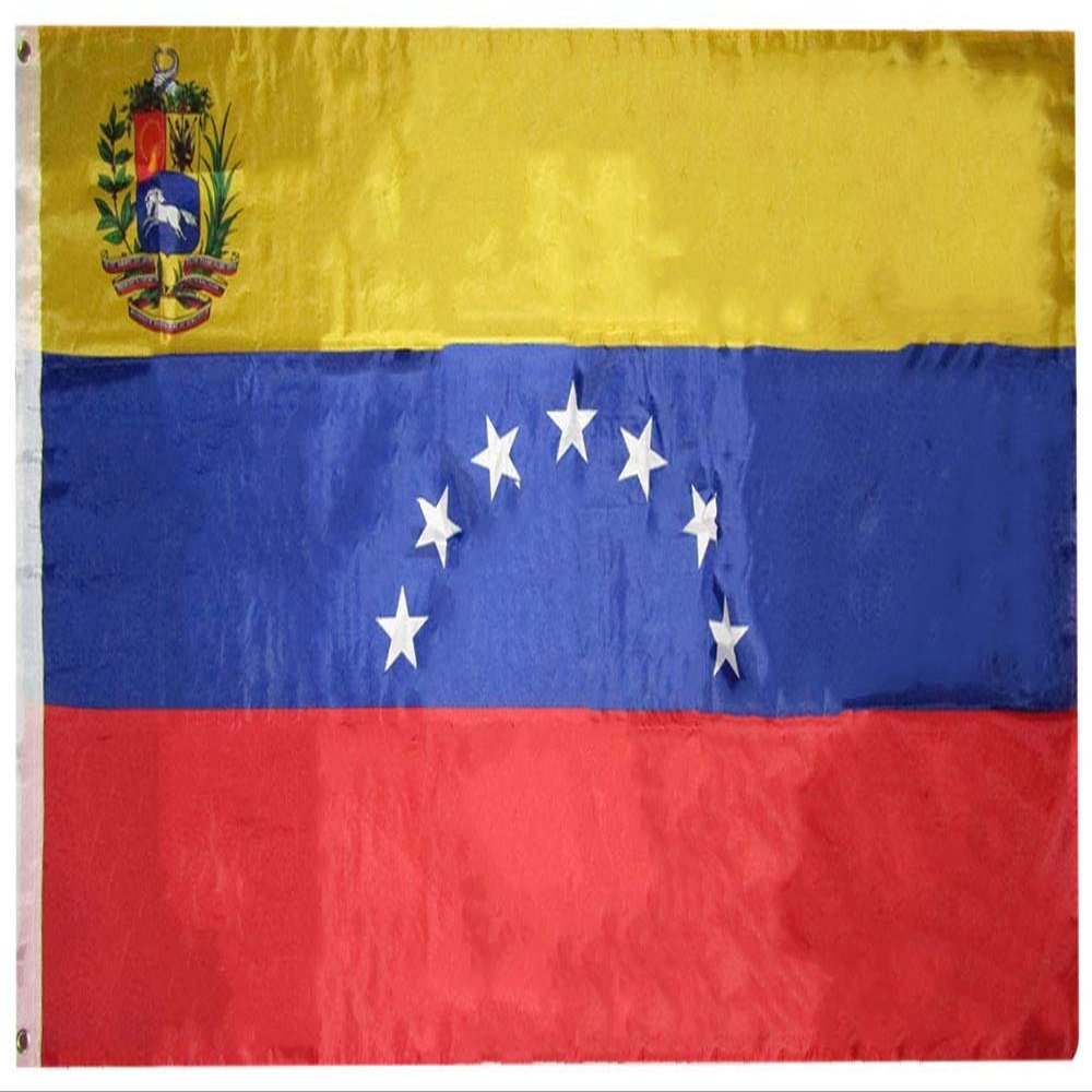 3x5 Venezuela 7 Star With Crest 3'x5' Premium Quality Heavy Duty Printed Polyester Flag