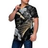 FOCO NCAA Army Black Knights Mens Tropical Button Up Shirtneon Palm Tropical Button Up Shirt, Neon Palm, Large view 2