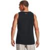 Under Armour Men's Sportstyle Logo Tank, Black (001)/Quirky Lime, X-Small view 2