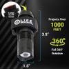 Life Mounts Firefighter Helmet Light - 3.5"x1.5", White LED - 360 Rotation Side Mount Hard Hat Light - Quick Detach & Handheld Fire Helmet Flashlight - Weatherproof Headlamp for Hard Hat Brim view 3