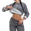 HOTSUIT Sauna Suit Women Durable Gym Workout Sauna Jacket Pants Sweat Suits, Grey, XL view 1