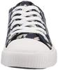 FOCO Navy Midshipmen NCAA Womens Low Top Repeat Print Canvas Shoes - 6 view 2