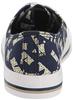 FOCO Navy Midshipmen NCAA Womens Low Top Repeat Print Canvas Shoes - 6 view 3