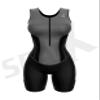 Sparx Women Triathlon Suit Tri Short Racing Cycling Swim Run (XL, Black/Gray) view 2