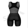 Sparx Women Triathlon Suit Tri Short Racing Cycling Swim Run (XL, Black/Gray) view 4
