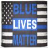 American Wholesale Superstore 3x5 Blue Lives Matter Thin Blue Line 100D Woven Poly Nylon Flag 5x3 Banner Grommets Heavy Duty (RUF) view 1