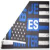American Wholesale Superstore 3x5 Blue Lives Matter Thin Blue Line 100D Woven Poly Nylon Flag 5x3 Banner Grommets Heavy Duty (RUF) view 2