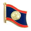 Belize Flag Lapel Pin; One International Waving World Flag Pin Badge Patriotic Country Hat Lapel Badge (Belize) view 1
