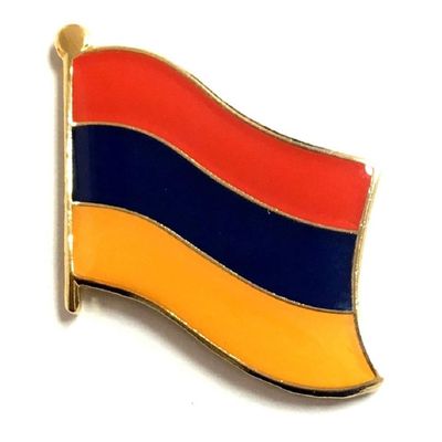 Armenia Flag Lapel Pin; One International Waving World Flag Pin Badge Patriotic Country Hat Lapel Badge (Armenia)