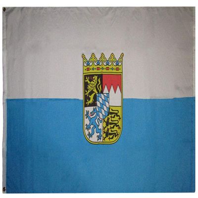 3x5 Bavaria Stripes With Crest 100D Woven Poly Nylon Flag 5x3 Banner Grommets Heavy Duty (RUF)