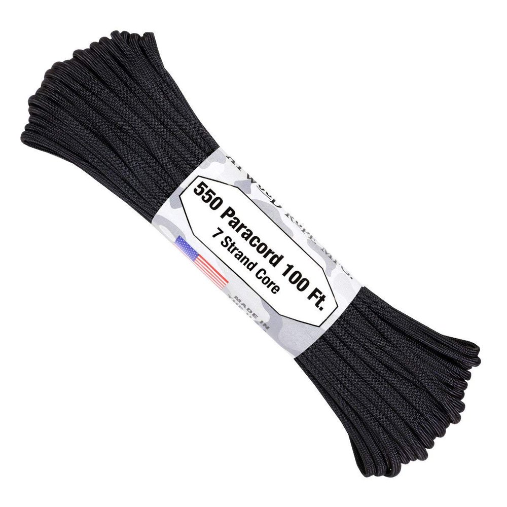 Atwood Rope MFG 550 Paracord 300 Feet 7-Strand Core Parachute Cord (Stealth Grey)