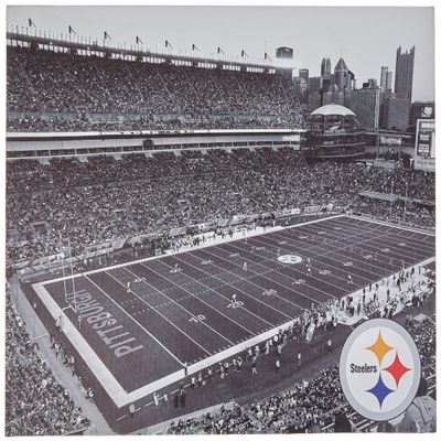 FOCO NFL Pittsburgh Steelers Unisex Light Up Canvas Signlight Up Canvas Sign, Team Color, One Size