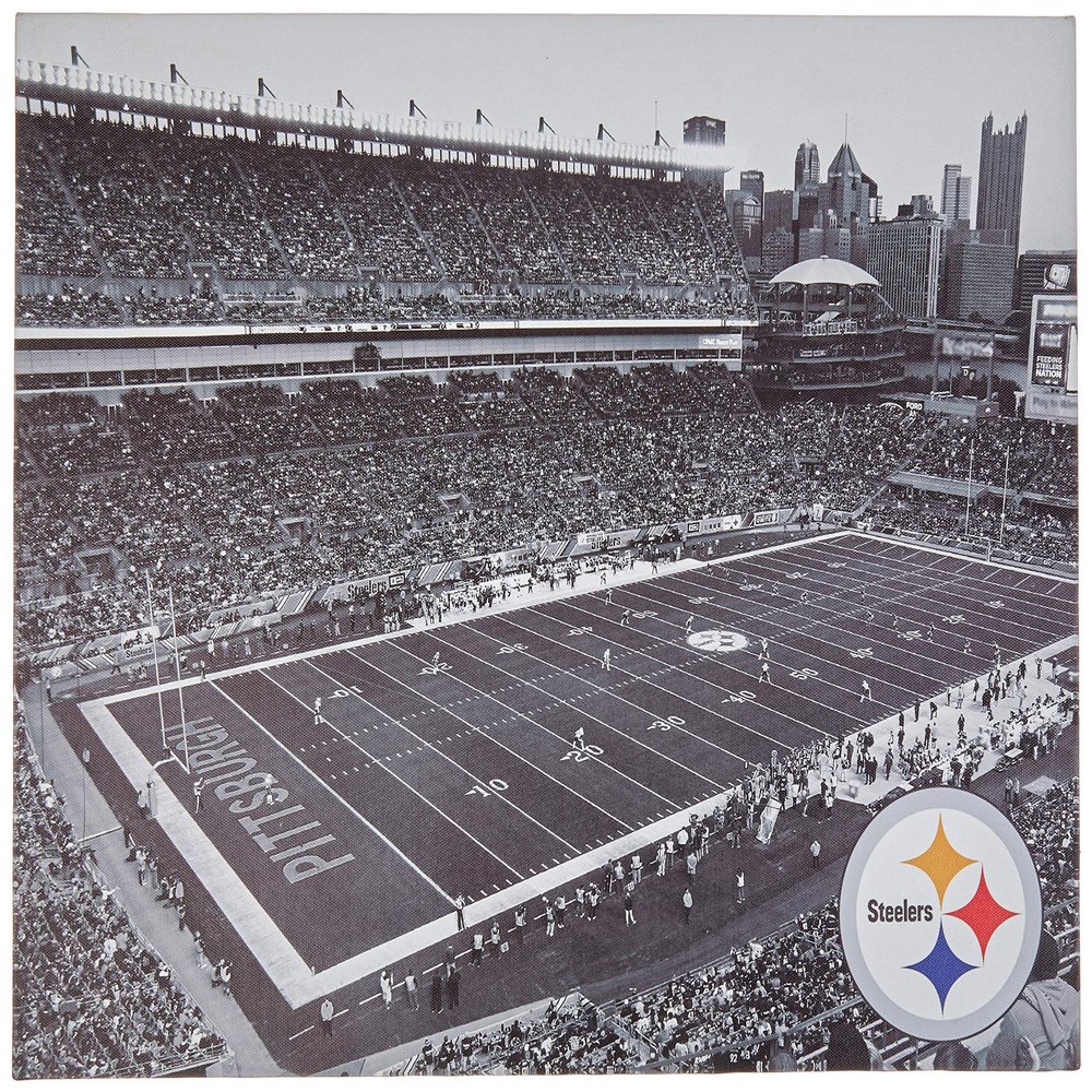 FOCO NFL Pittsburgh Steelers Unisex Light Up Canvas Signlight Up Canvas Sign, Team Color, One Size