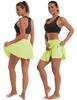 BUBBLELIME 5"/19"/26" XXS-XL Women's UPF 50+ Adjustable Running Skort - Pleated Skirt_Neonyellow Large-5" Inseam view 2