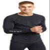 Solbari UPF 50+ Men's Sun Protection Long Sleeve Rashguard Aqua Sport Collection - Large - Black - UV Protection, Sun Protective view 1
